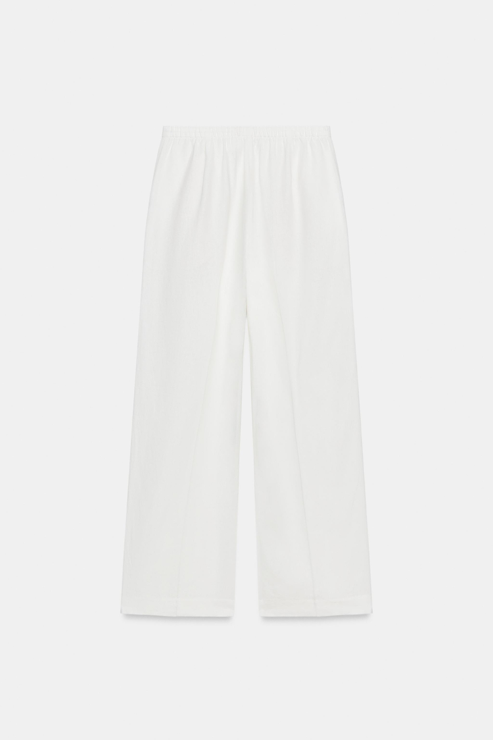 БРЮКИ ПРЯМОГО КРОЯ ИЗ СМЕСОВОГО ЛЬНА — ZARA