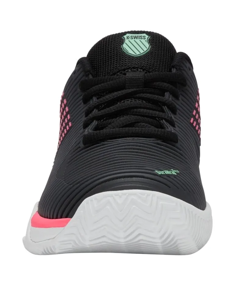 Женские теннисные кроссовки K-Swiss Hypercourt Express 2 Clay - black/white/neon mint