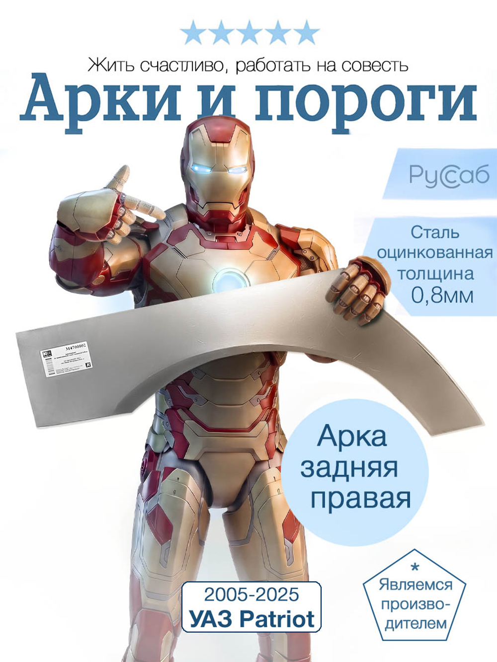 Арка правая УАЗ Patriot 2005-2025