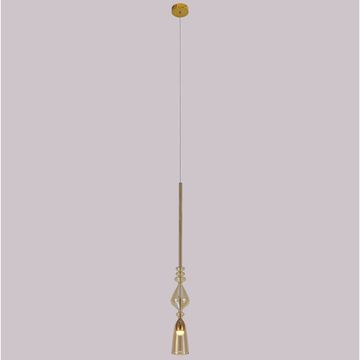 Подвесной светильник Lux New SP1 B Amber Crystal Lux