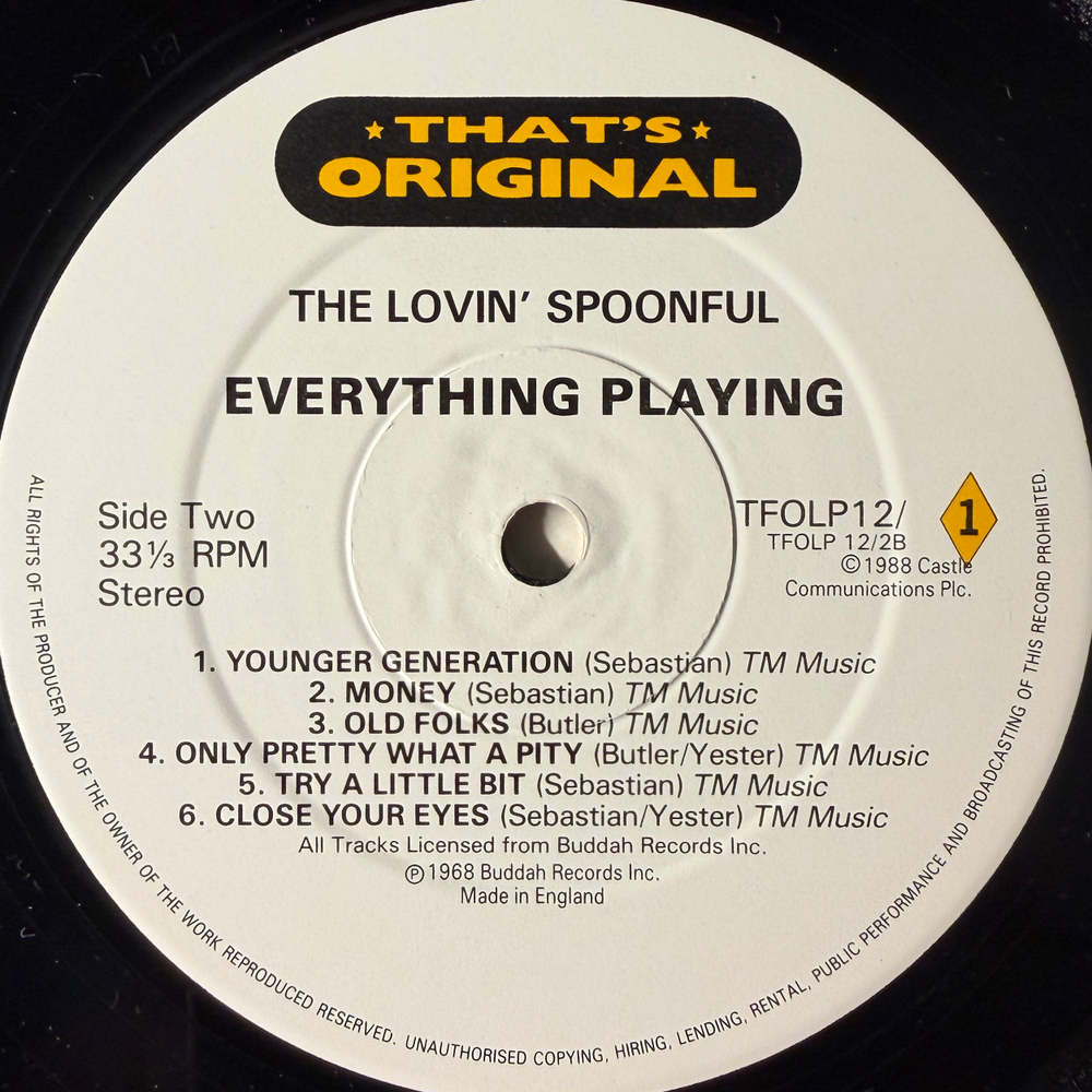 The Lovin' Spoonful - Do You Believe In Magic? / Everything Playing 2LP (Англия 1988г.)