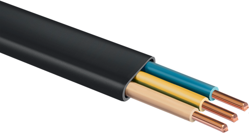 60008-50 Кабель ВВГ-Пнг(А)-LS 3x1.5 mm2 силовой 50 м, черный, ГОСТ 31996-2012