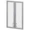 Двери стеклянные в алюминиевой раме К-981.СР.Ф  712x20x1165 Приоритет