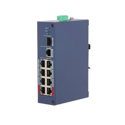 Уличный коммутатор на 8 портов на DIN-рейку DH-CHS4110-8ET-110