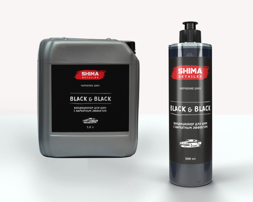 SHIMA DETAILER "BLACK & BLACK" Кондиционер для шин с бархатным эффектом