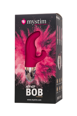 Вибратор Mystim Hop Hop Bob силикон,бордовый, 16,5 см