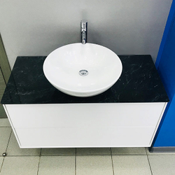 Раковина накладная AVS Art Basin 45x45 белая AVS-83006