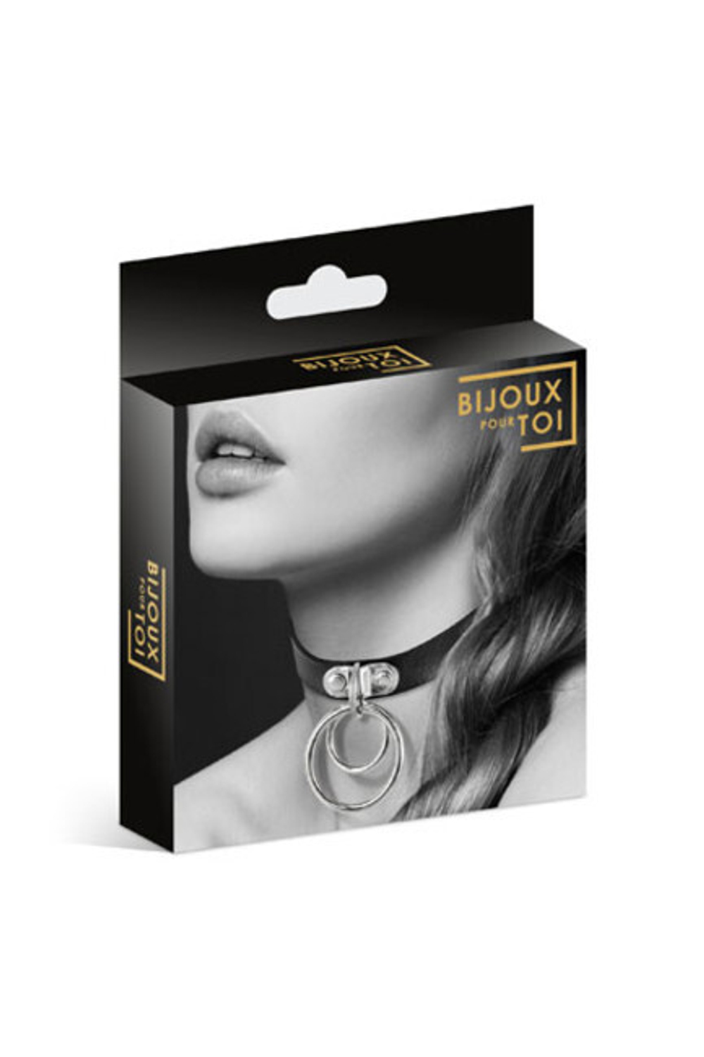 Чокер с кольцами Collier Ras De Cou Noir (Цвет: черный)