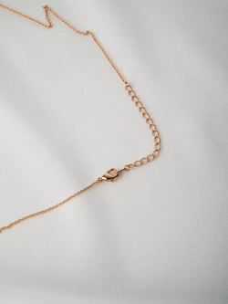 Кулон-капля Белла с розовым кристаллом Swarovski