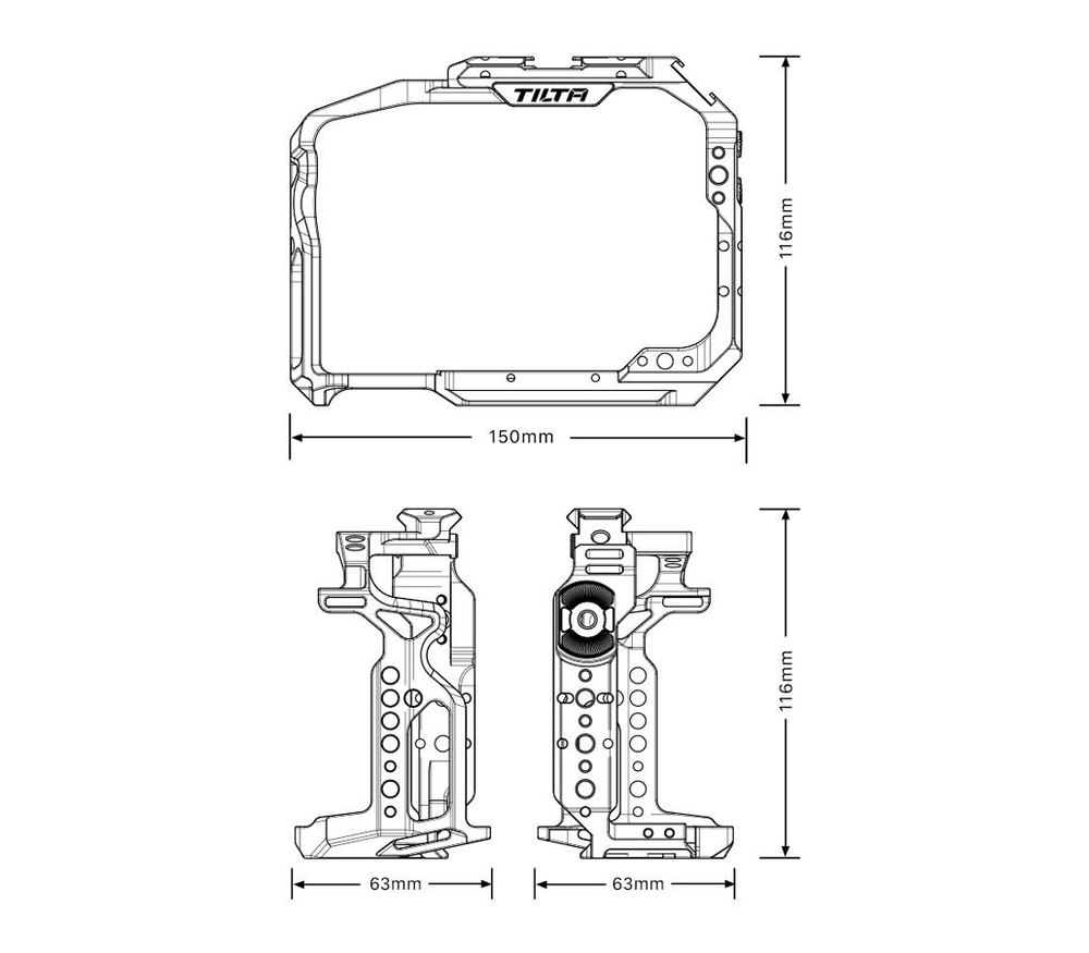 Клетка Tilta Camera Cage Pro Kit для Sony a7 IV и др., черная