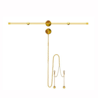 UPKO Зажимы на соски и клитор Double Bar Nipple Clamps and Clitoral Chain Accessories Set