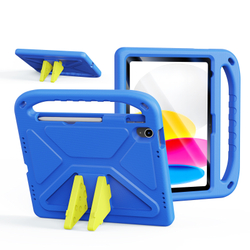 Детский чехол синего цвета на планшет iPad 10 (2022-) и iPad 11 (2025-) от Dux Ducis, серия Puff Series Case