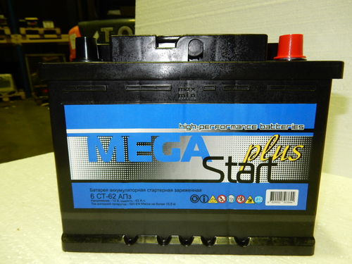 Купить Аккумулятор 62 MegaStart Plus п.п. L+ (Калининград)