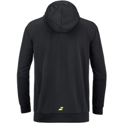 Мужская теннисная кофта Babolat Padel Hood Sweat Men - black/black