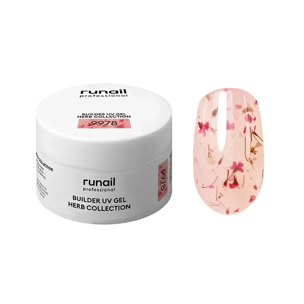 Гель с сухоцветами RuNail, 15г №9978