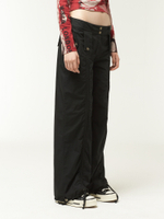 Женские Брюки Black Front Ruched Tech