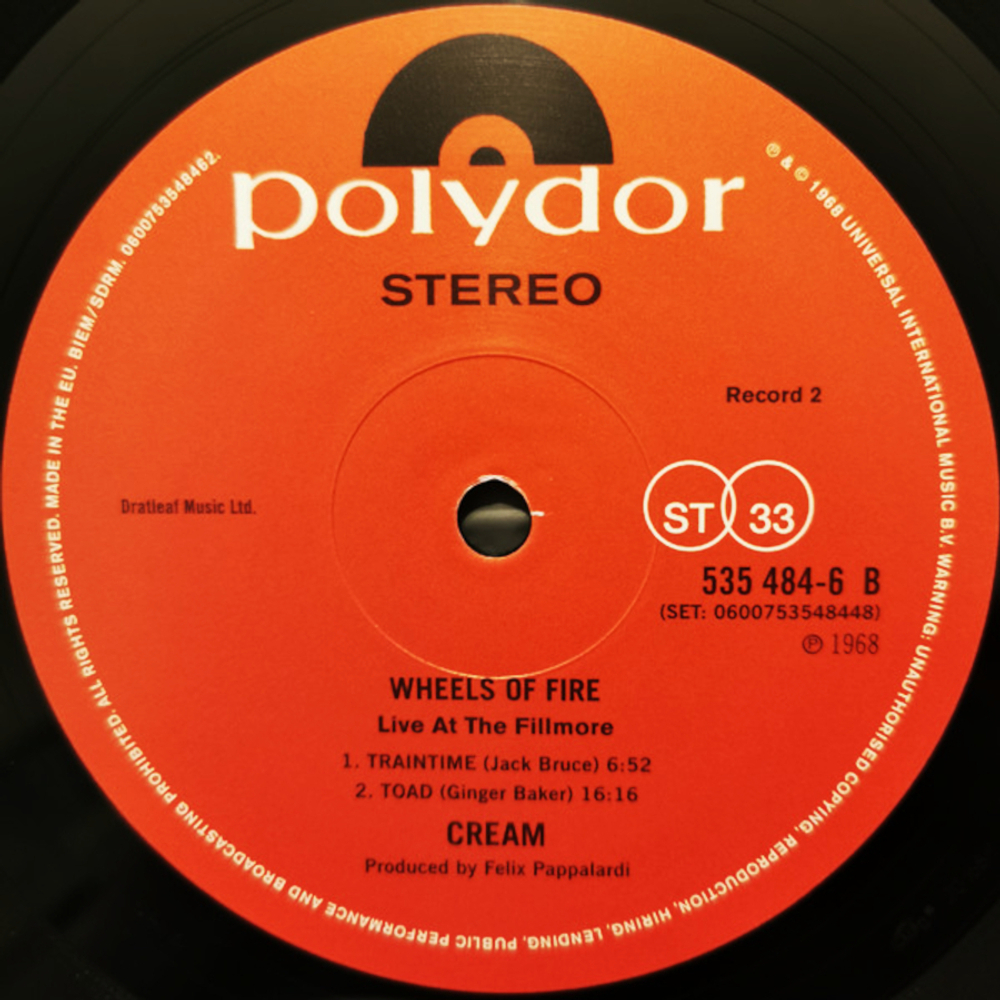 Cream / Wheels Of Fire (2LP)