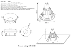 Светильник встраиваемый Crystal Lux CLT 004C1 GO