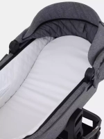 Коляска детская MOWBaby "ZOOM"PU (2в1) RA086 Silver Grey