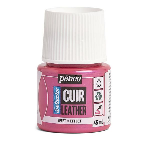 Краска по коже Setacolor 45 мл, 295641 Дуохром розовый/синий, Pebeo, 295641