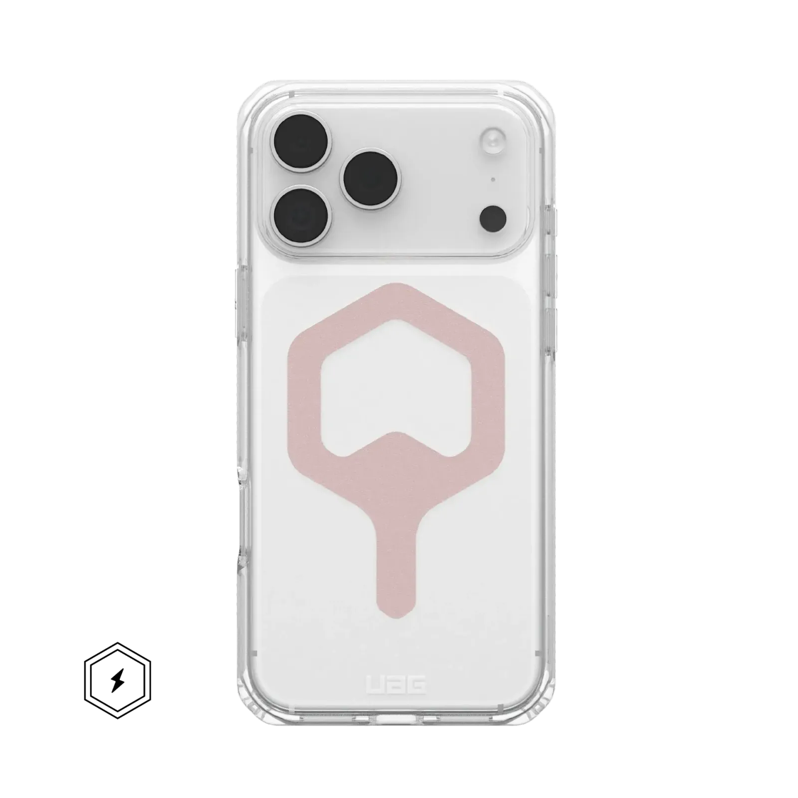 UAG Plyo with MagSafe Series Case for Apple iPhone 17 Pro Max Ice/Rose Gold (Прозрачный)