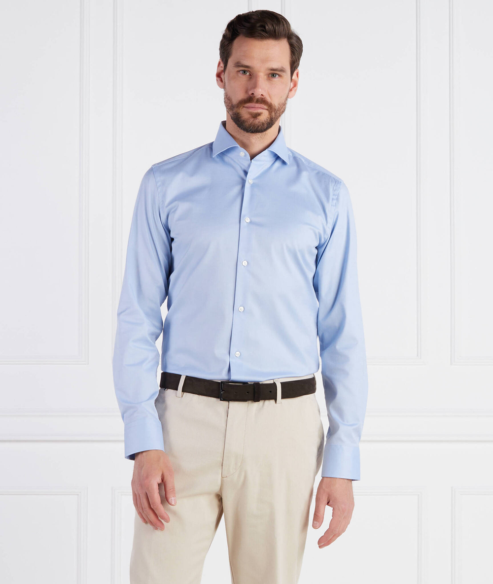 Рубашка H-HANK spread C1 BOSS BLACK - голубой(50491976)
