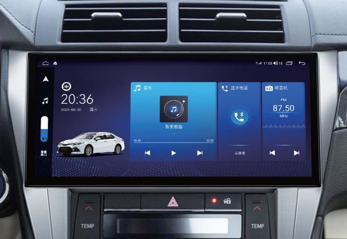 Магнитола для Toyota Camry XV55 2015-2018 - Kuberg HP-T1205 экран 12.3", Android 12, Быстрая, 4G SIM-слот