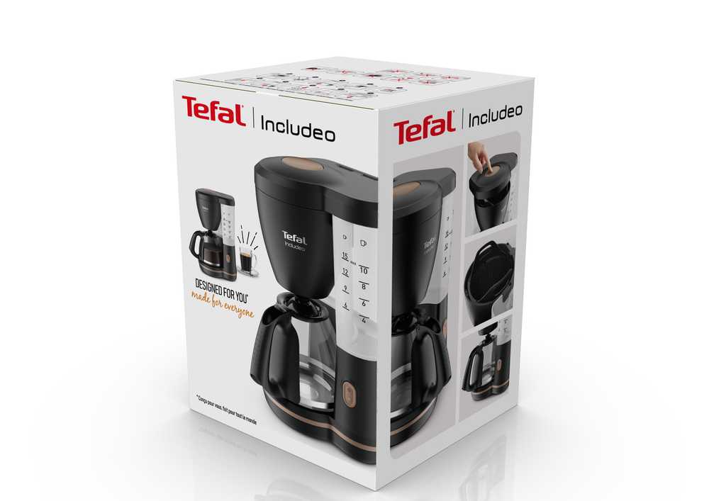 Капельная кофеварка Tefal Includeo CM533811
