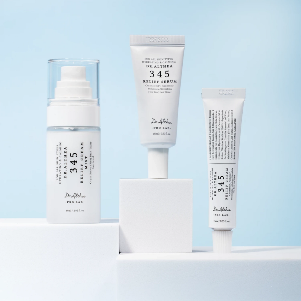 Dr.Althea 345 Relief Travel Kit (Mist 60ml + Serum 15ml + Cream 15ml)