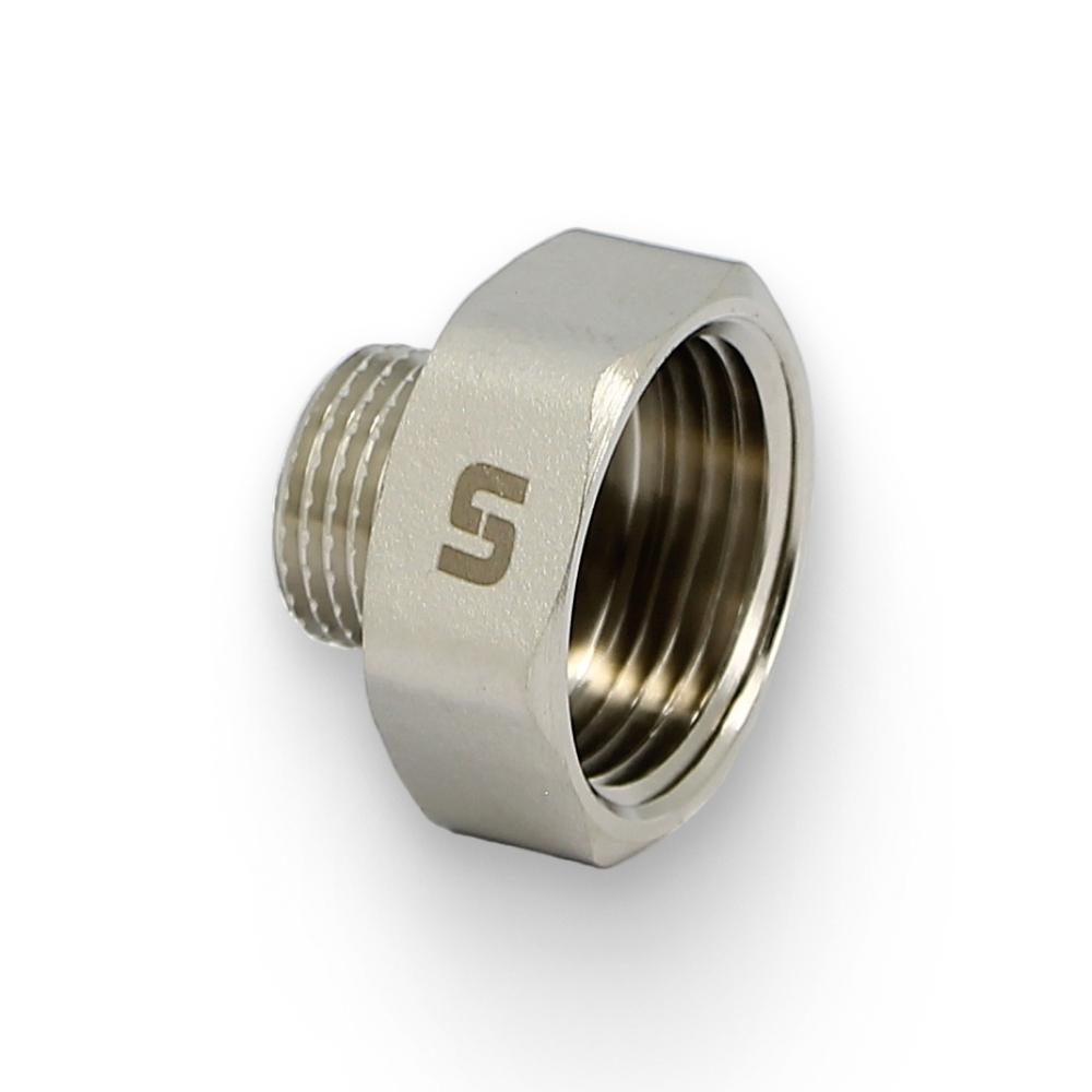 Переходник НВ 1/2" х 1", никелированный