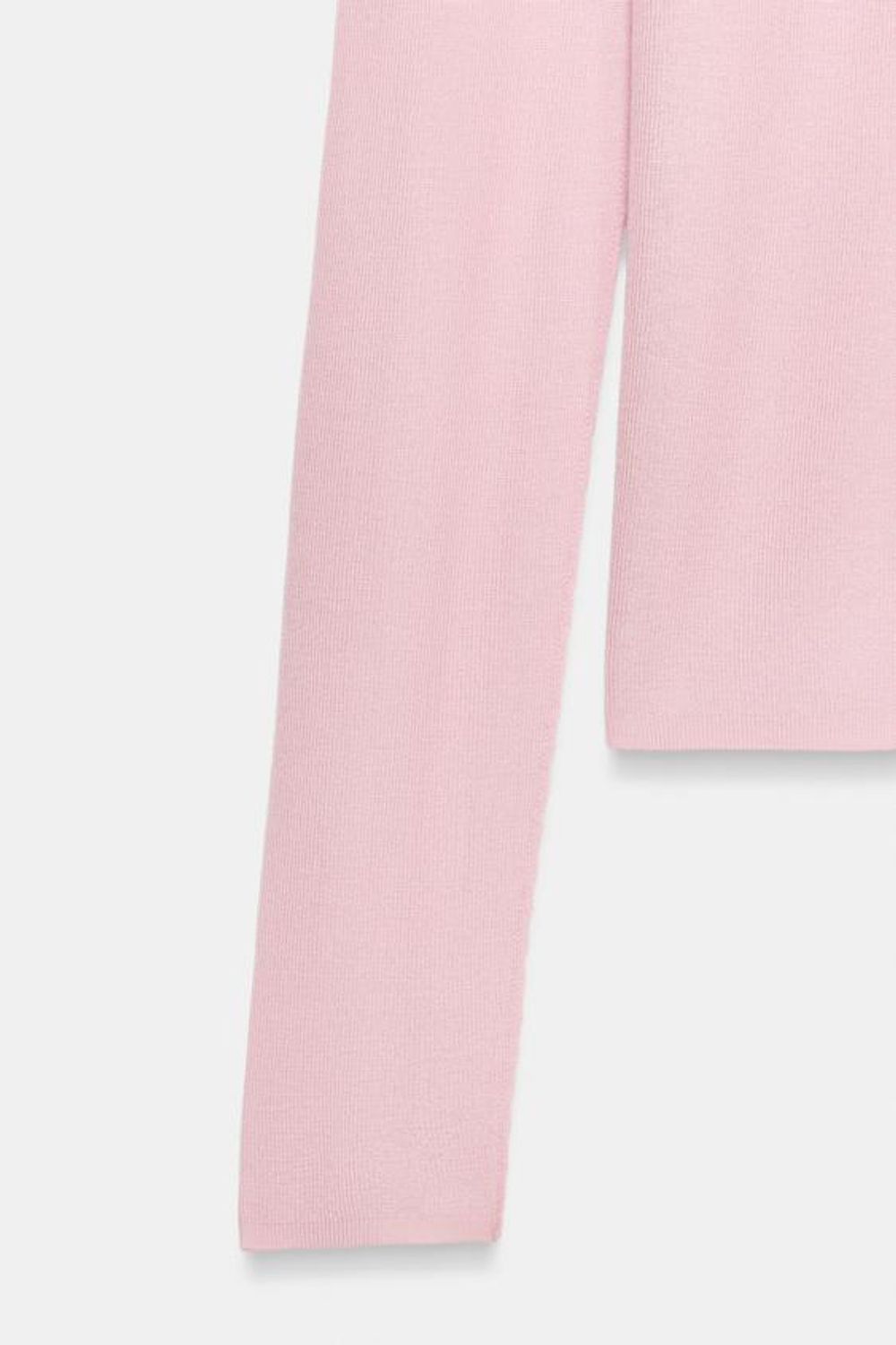 ZARA ПОЛУПРОЗРАЧНЫЙ ТРИКОТАЖНЫЙ ТОП, РОЗОВЫЙ