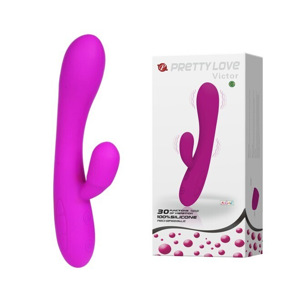 Мощный небольшой вибратор Pretty Love Victor (30 режимов) (Цвет: фиолетовый)