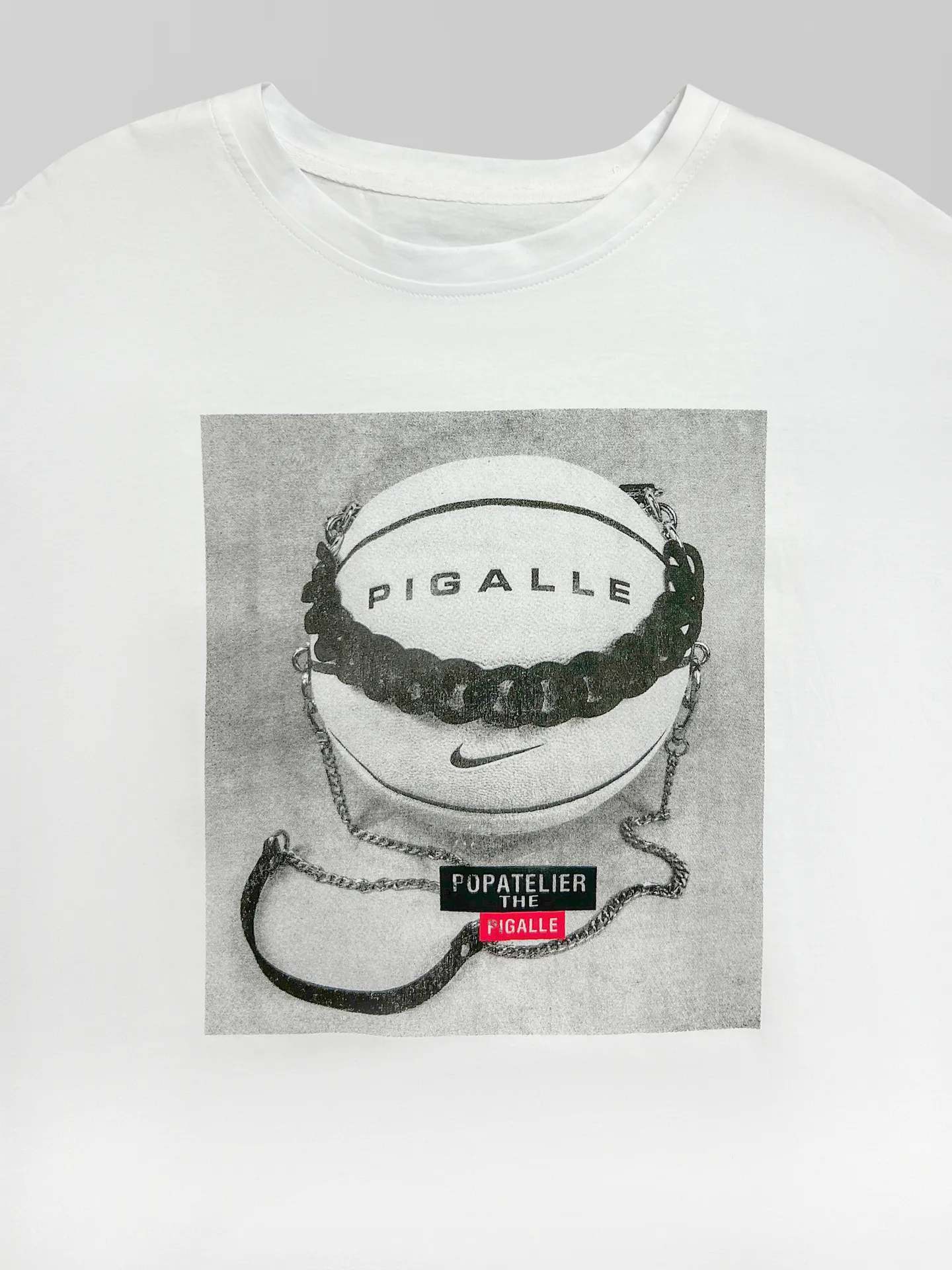 Футболка 109 удлиненная с принтом и надписью PIGALLE