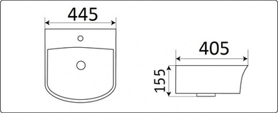 Умывальник CeramaLux 78369A