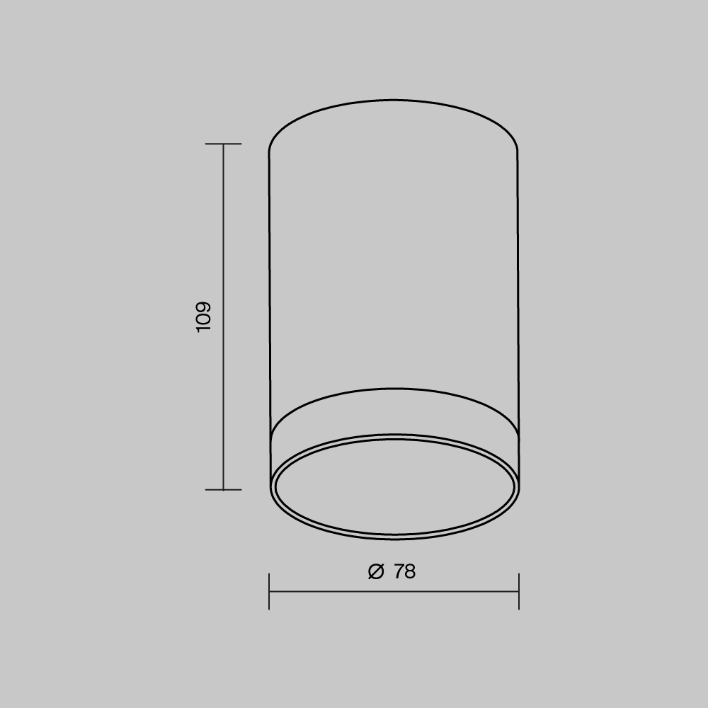 Накладной светодиодный светильник Maytoni Luxe O500CL-L10W3K