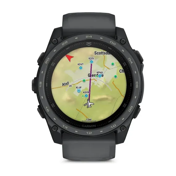 Смарт-часы Garmin tactix 8 (51 мм) AMOLED Cerakote® Coating с Applied Ballistics Ultralight, сланцево-серый