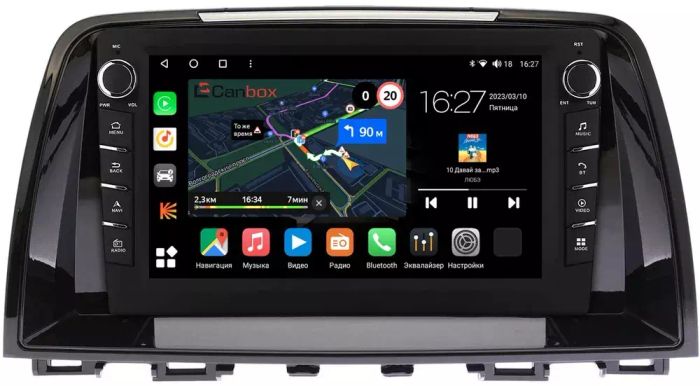 Магнитола для Mazda 6 2012-2014 - Canbox 9-435 Android 10, Быстрая, CarPlay, 4G SIM-слот