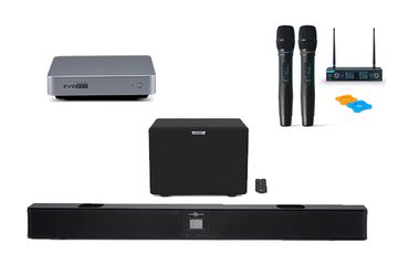 Комплект караоке Evolution Evobox [Graphite] + саундбар EvoSound + цифровая радиосистема