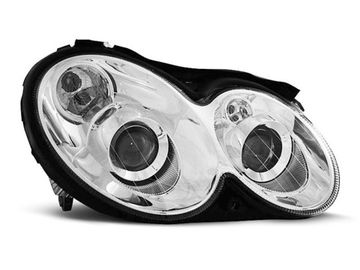 Передние фары Mercedes CLK W209 chrome