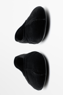 Massimo Dutti Бархатные балетки, черный