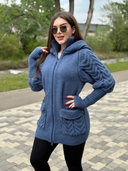 Кардиган куртка анорак вязаный