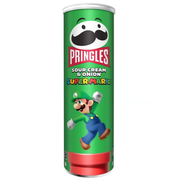 Чипсы Pringles Super Mario Сметана и Лук, 165гр
