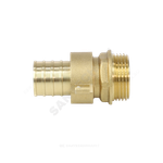 Переходник штуцерный латунь разъемный для шланга Дн 18х1/2" НР 9104 Aquasfera 9104-02