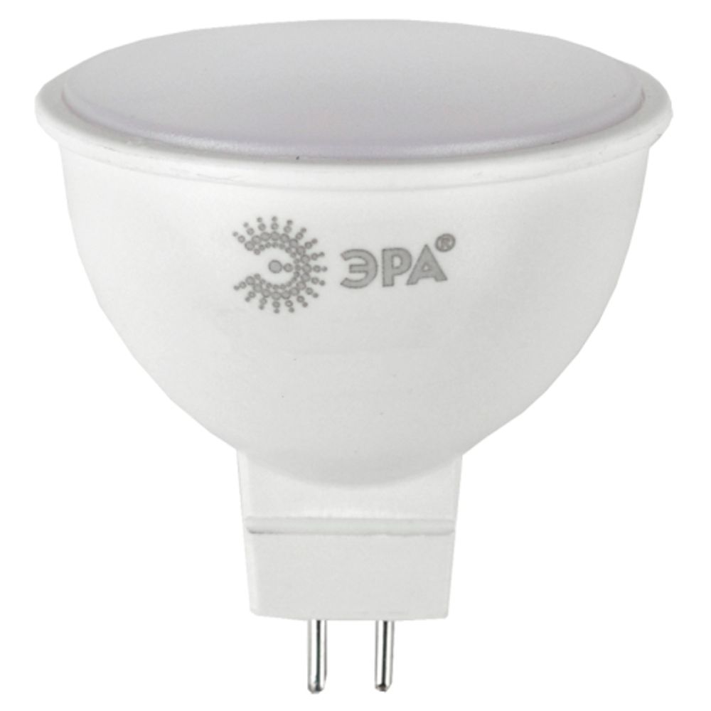 Лампа светодиодная ЭРА RED LINE LED MR16-7W-865-GU5.3 R 7Вт софит холодный дневной свет GU5.3 | Лампы cветодиодные Точечные (Софиты) (MR, PAR)