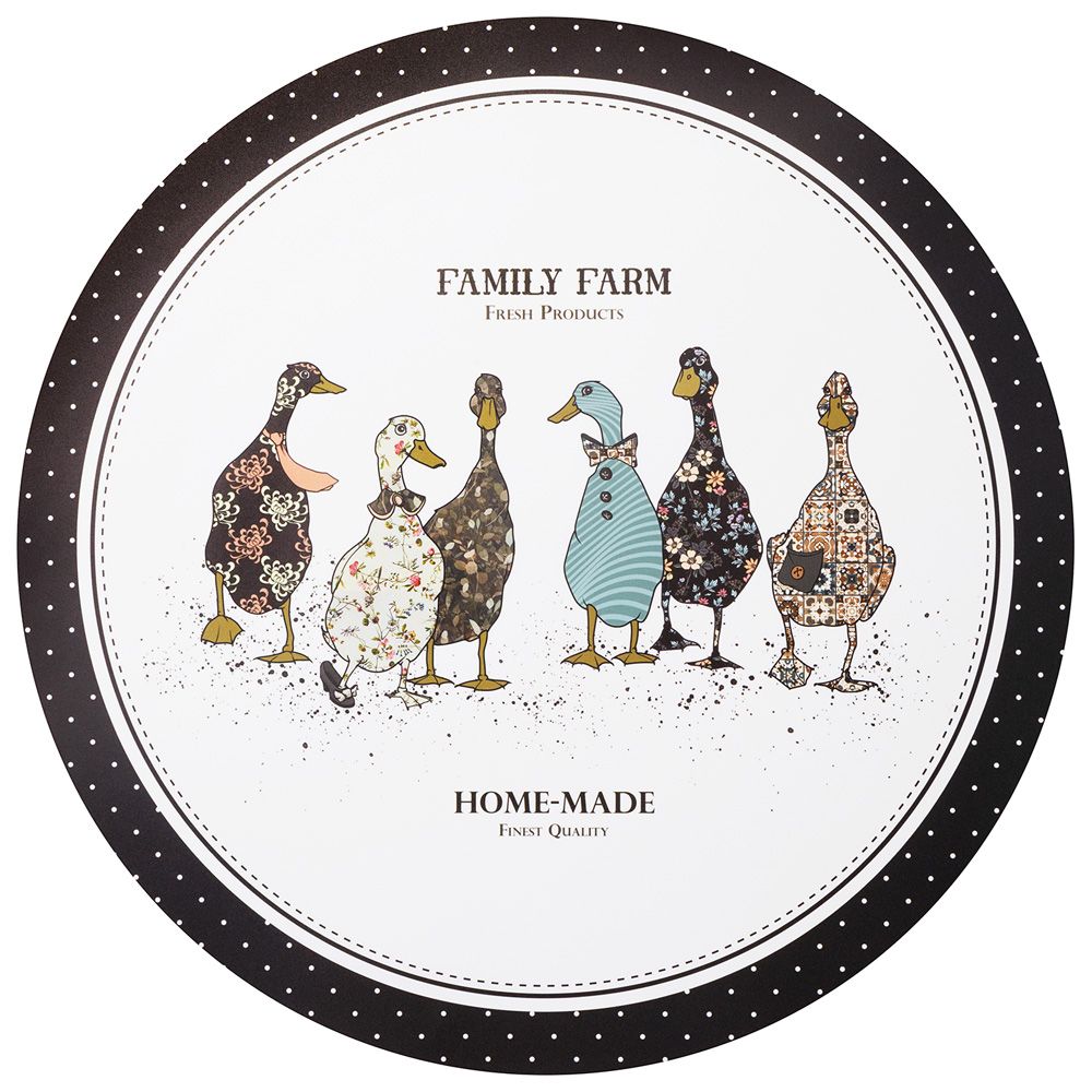 НАБОР ПОДСТАНОВОЧНЫХ САЛФЕТОК "FAMILY FARM" ИЗ 4 ШТ., ДИАМЕТР=38 СМ
