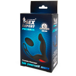 Черный силиконовый массажер простаты с пультом Bior Toys Sex Expert SEM-55179