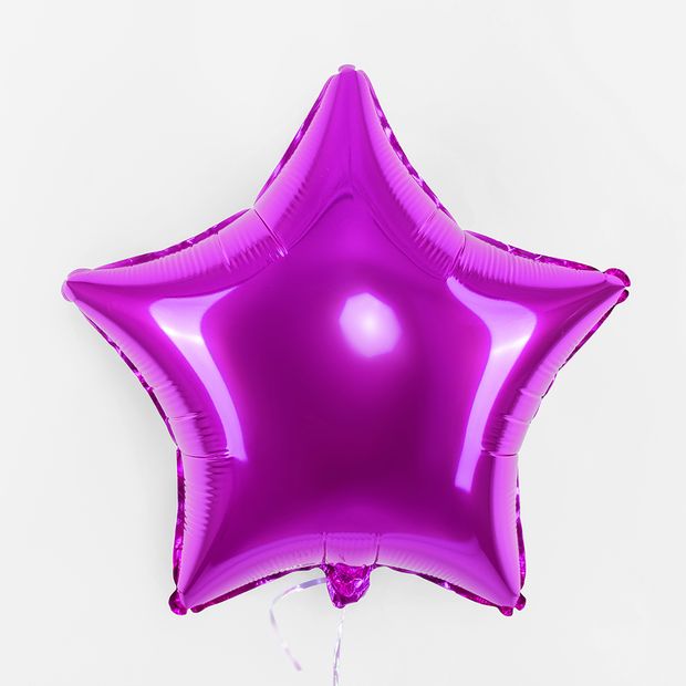 F Шар Звезда 19''/48 см, фуксия/Purple (БГ-15)