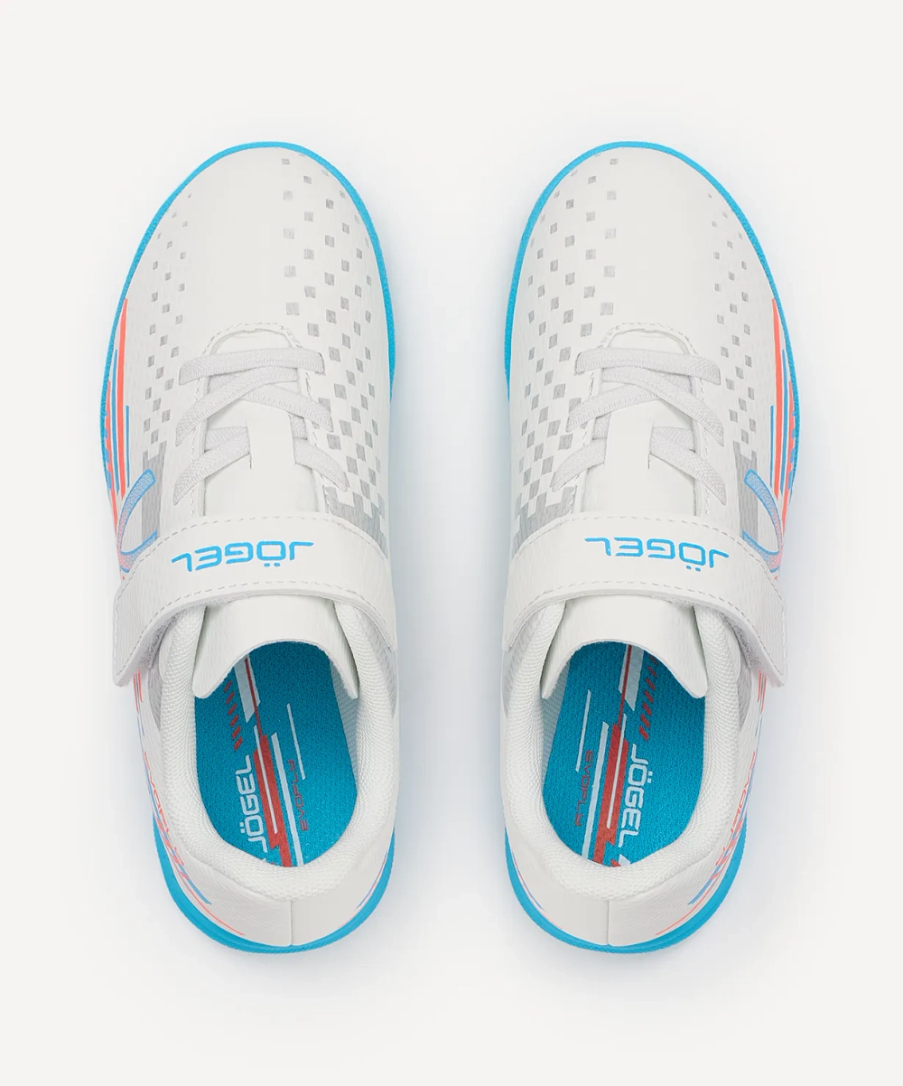 Бутсы зальные Evofly IN Talant White/blue, детский