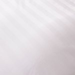 Пододеяльник Страйп Сатин Однотонный Отель белый 100% Хлопок 200x220 3x3