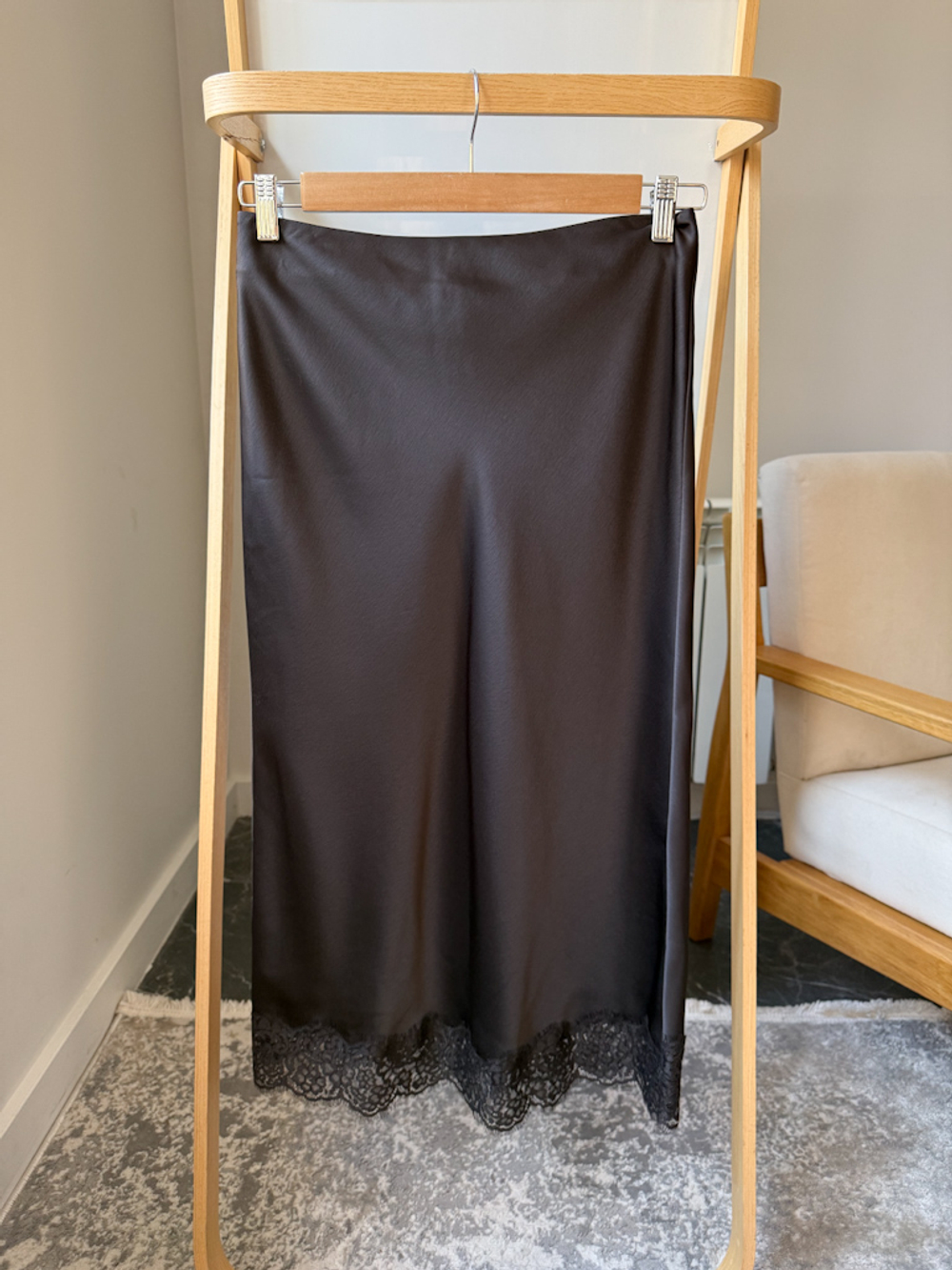 Новый атласный костюм Zara, M